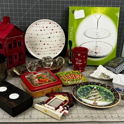 Large Ceramic Christmas LOT 