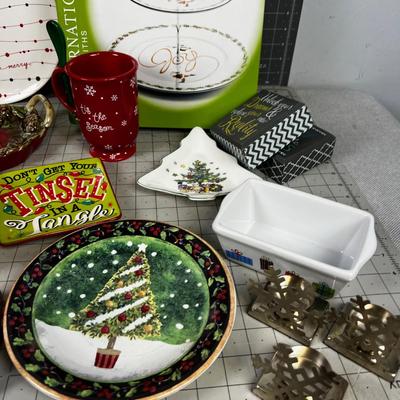 Large Ceramic Christmas LOT 
