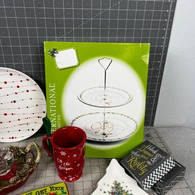 Large Ceramic Christmas LOT 