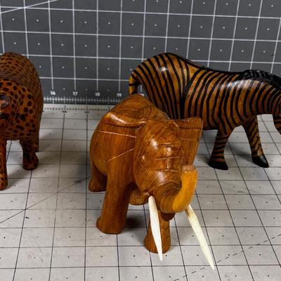 Jungle Animals: Cheeta, Zebra and Elephant