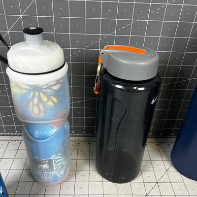 5 Water Bottles 