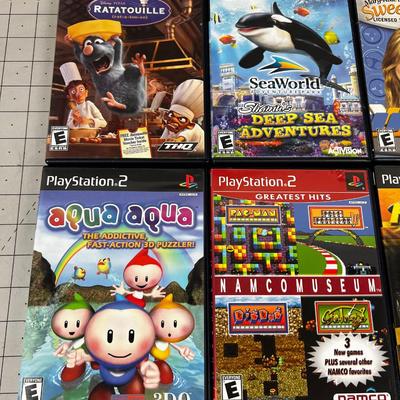 (9) Children "rated E for Everyone" Play Station 2 Games 