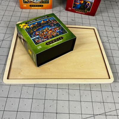 Dowdle Puzzles with Try (4) includes tray. 