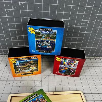 Dowdle Puzzles with Try (4) includes tray. 