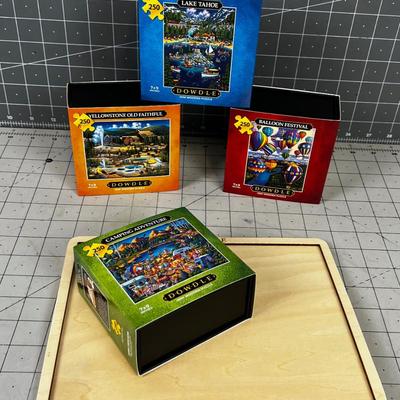Dowdle Puzzles with Try (4) includes tray. 