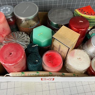Tray of Scented Candles 