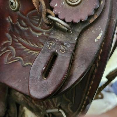 Blue Ridge Horse Saddle 15" & Rack