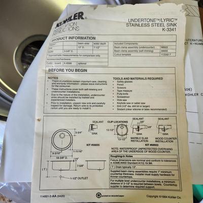 Kohler Undertone Lyric  Stainless Steel Sink K-3341-NA