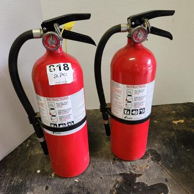 2 Dry Chemical Fire Extinguisher Kidde