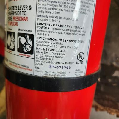 2 Dry Chemical Fire Extinguisher Kidde
