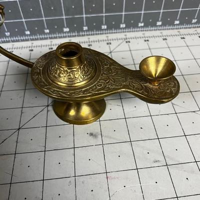 Arabian Solid Brass Oil Lamp 