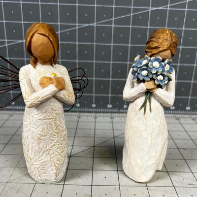 (2) Willow Tree Figurines 
