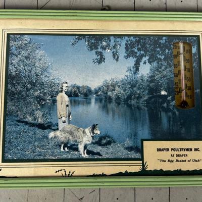 AWESOME! Thermometer from " Draper Poultrymen Inc. "The Egg Basket of Utah" 