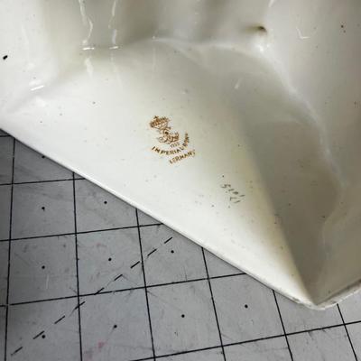 German Porcelain Cover Serving Dish FLORAL 