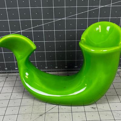 Green Ceramic Whimsical Soap Dish (whale of deal) 