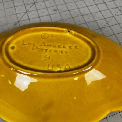 Los Angels Pottery Bread Dish 1962 