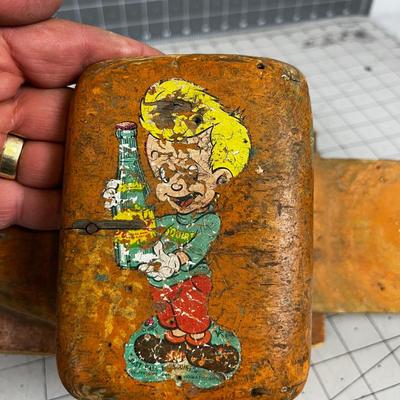 Antique WOOD Toy Truck with SQUIRT Decal