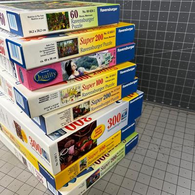 (8) LARGE Format  RAVENSBURGER Puzzles