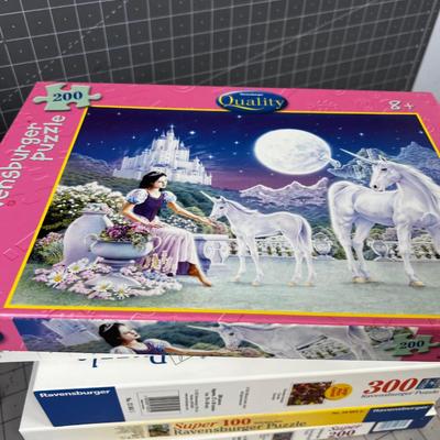 (8) LARGE Format  RAVENSBURGER Puzzles