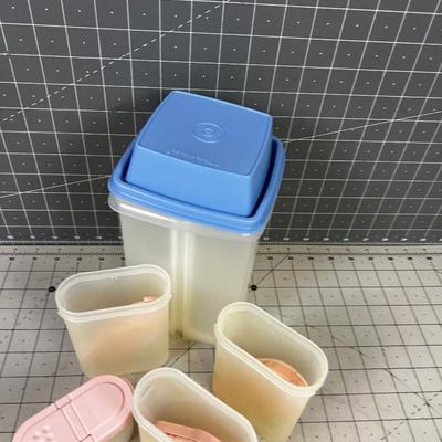 Lot of Tupperware: Celery and Spice Shakers 
