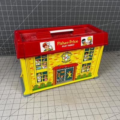 Fisher Price School House with Children's and the Covid Masked Nurse 