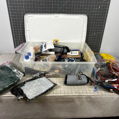 Whole Tub Full of Emergency Gear. Perfect for the BIG ONE Tub. 