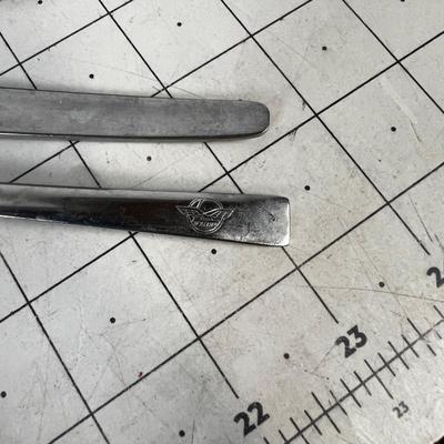 Bunch of Stainless Utensil, most with Airline Logs From European Airlines. 
