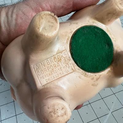 Vintage Piggy Bank, Plastic