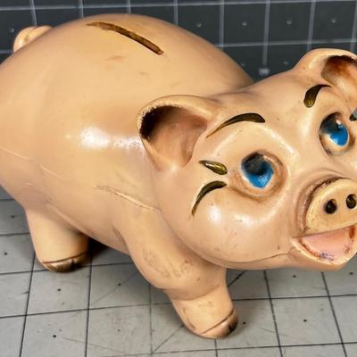 Vintage Piggy Bank, Plastic