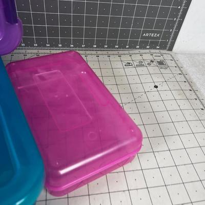 Plastic Storage Boxes (3) 