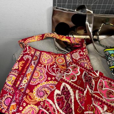 Huge Lot of Nice Bags Many Vera Bradley and Mickey Mouse. 