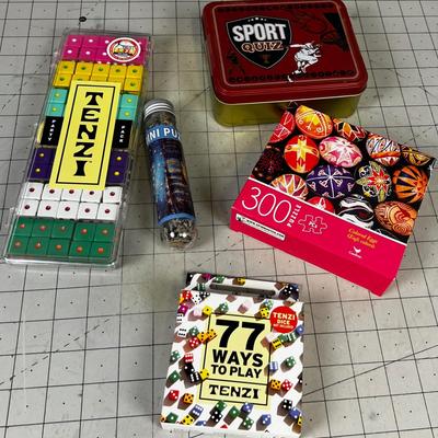 Puzzle Game Lot: Dice TENZI, Puzzles. 