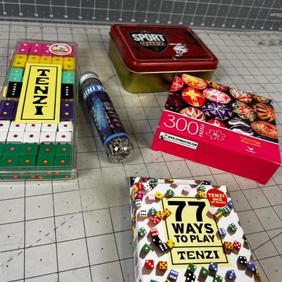 Puzzle Game Lot: Dice TENZI, Puzzles. 