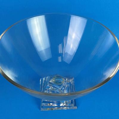 CRISTAL D'ARQUES DURAND SHANTUNG FOOTED CRYSTAL BOWL