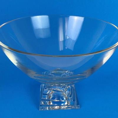 CRISTAL D'ARQUES DURAND SHANTUNG FOOTED CRYSTAL BOWL