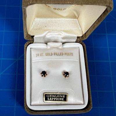 Genuine Sapphire Earrings 