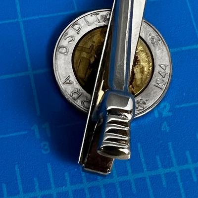 Republish of San Marino Coin Tie Clip 