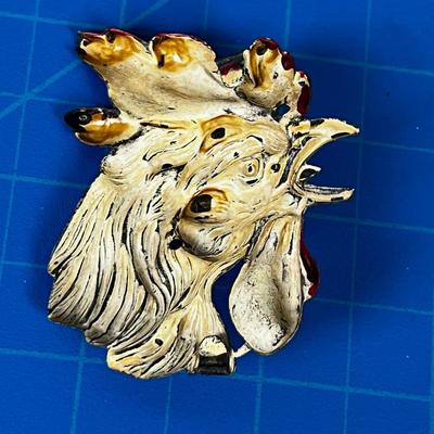 Collectible Metal Applique ROOSTER HEAD. AWESOME