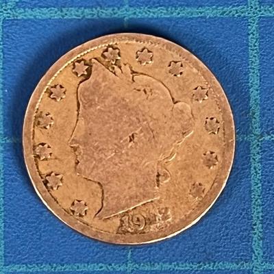 1912  Liberty Head V Nickel  