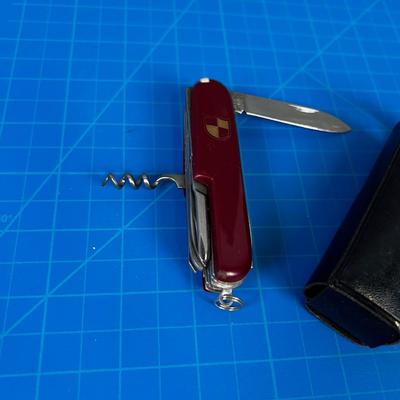 Swiss Army Style Pocket Knife with Case 