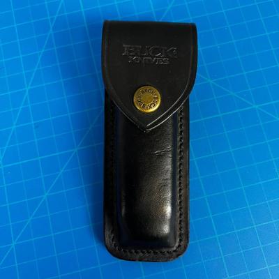 Vintage BUCK 110 Folding Knife with Leather Case, Itâ€™s a Beauty! 