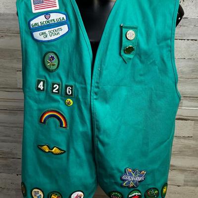 Girl Scout Patch VEST, XXL Junior Vest