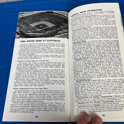 1973 Chicago Cubs Official Roster Book