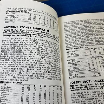 1973 Chicago Cubs Official Roster Book