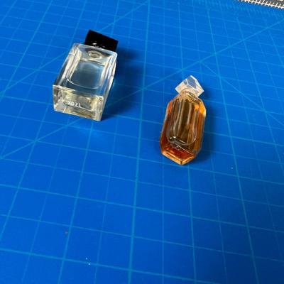 2 Miniature Perfume Bottles; Lauren and Givenchy 