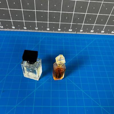 2 Miniature Perfume Bottles; Lauren and Givenchy 