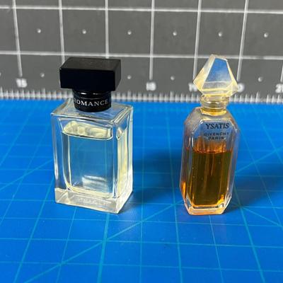 2 Miniature Perfume Bottles; Lauren and Givenchy 
