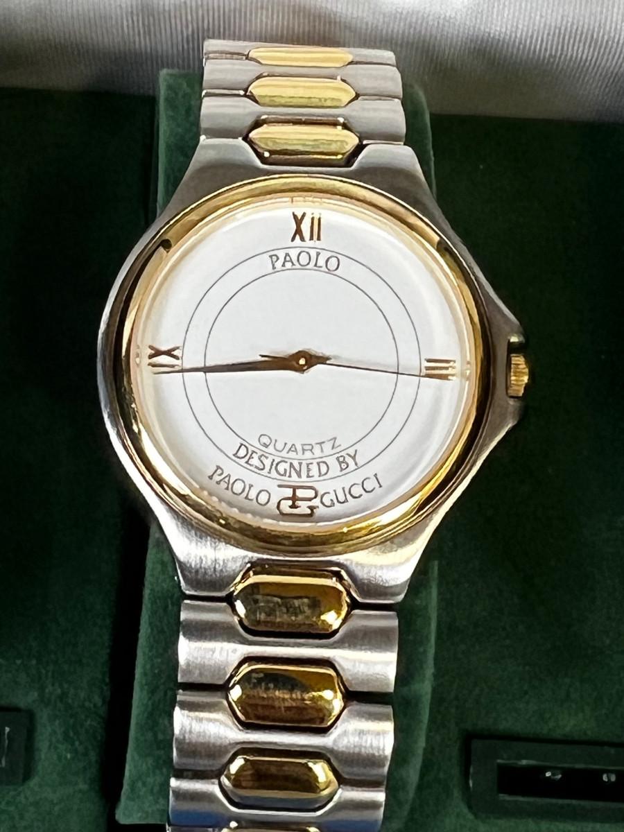 Paolo gucci watch gold 2025