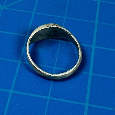925 & Turquoise Thunderbird Ring 
