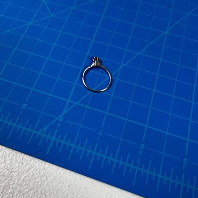Antique Possibly Platinum Ruby Solitaire 